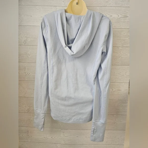 J. Crew Women's M Light Blue Hoodie Soft - Picture 2 of 6